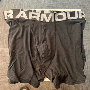 3 pair of under armor boxer briefs. Size large.